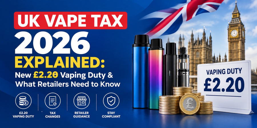 UK Vape Tax 2026 Explained: New £2.20 Vaping Duty & What Retailers Need to Know