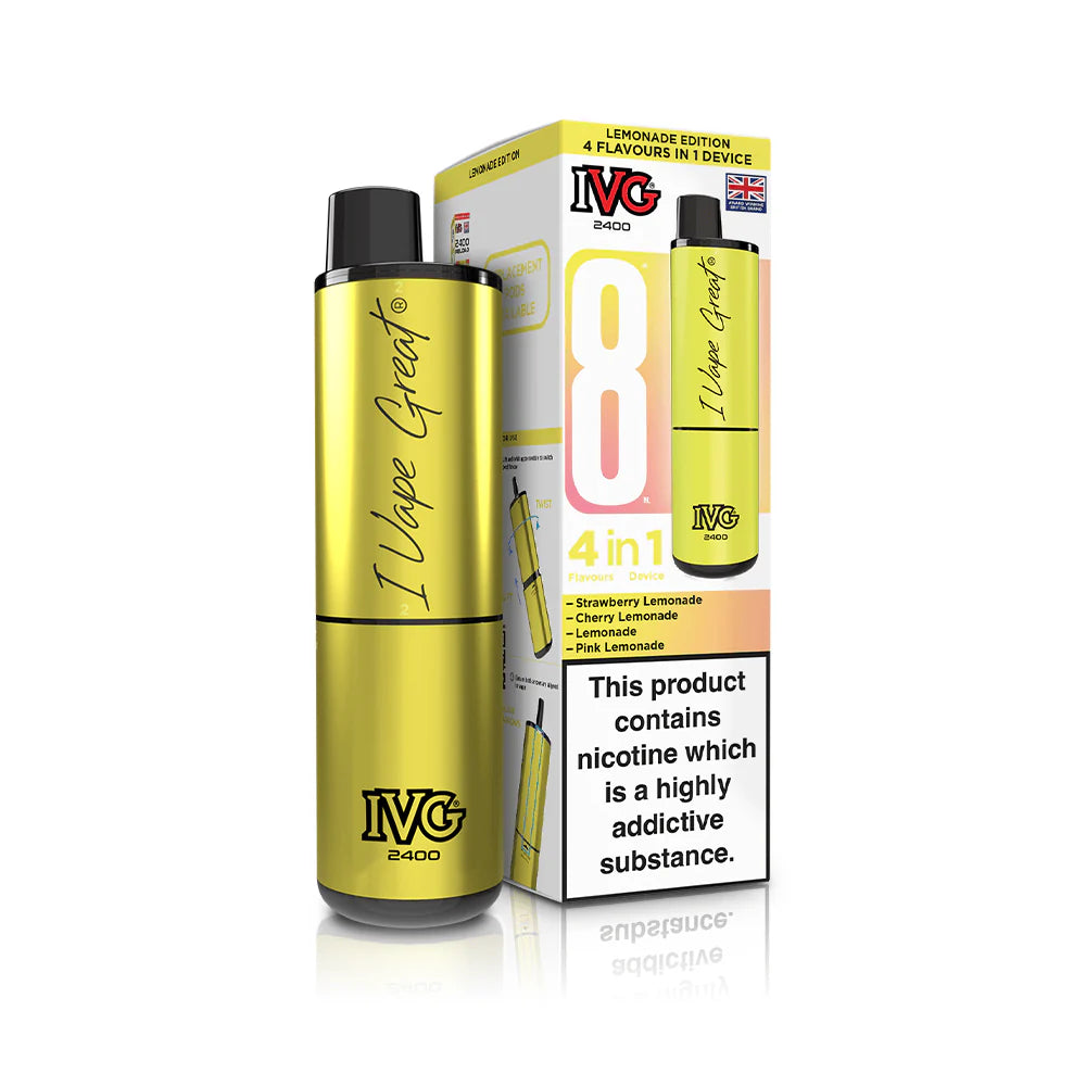 IVG 4-in-1 2400 Puffs Prefilled Pod Kit (Box of 5)