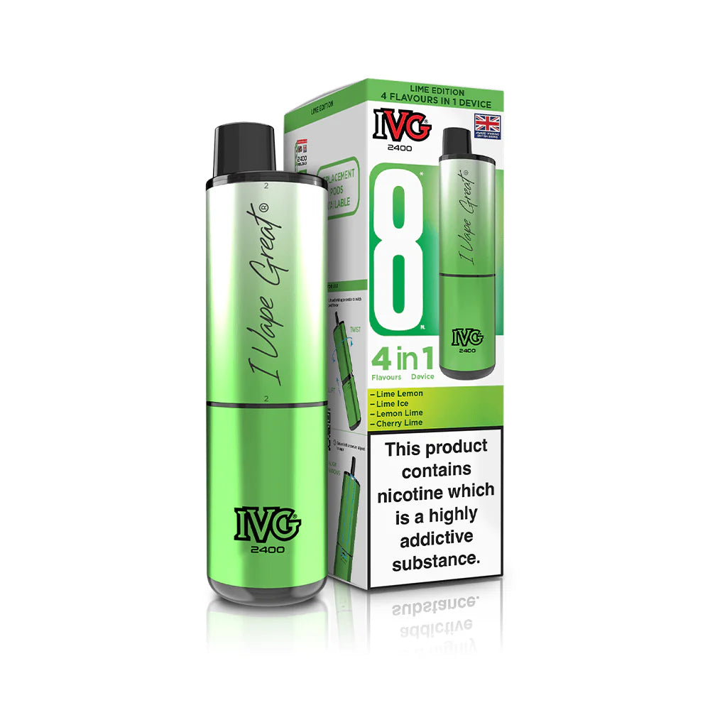 IVG 4-in-1 2400 Puffs Prefilled Pod Kit (Box of 5)