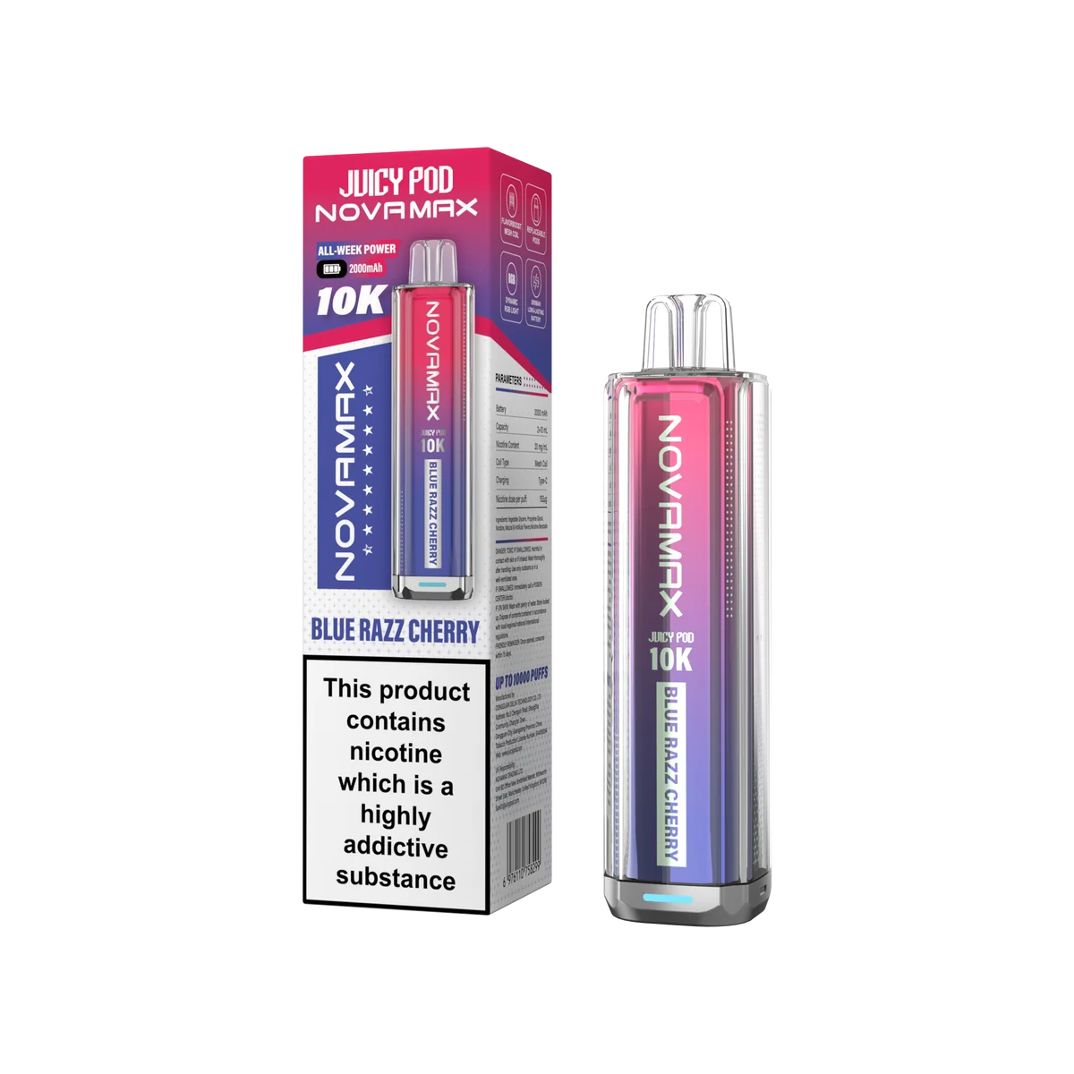 Juicy Pod Novamax 10k Prefilled Pod Vape Kit - Pack of 5