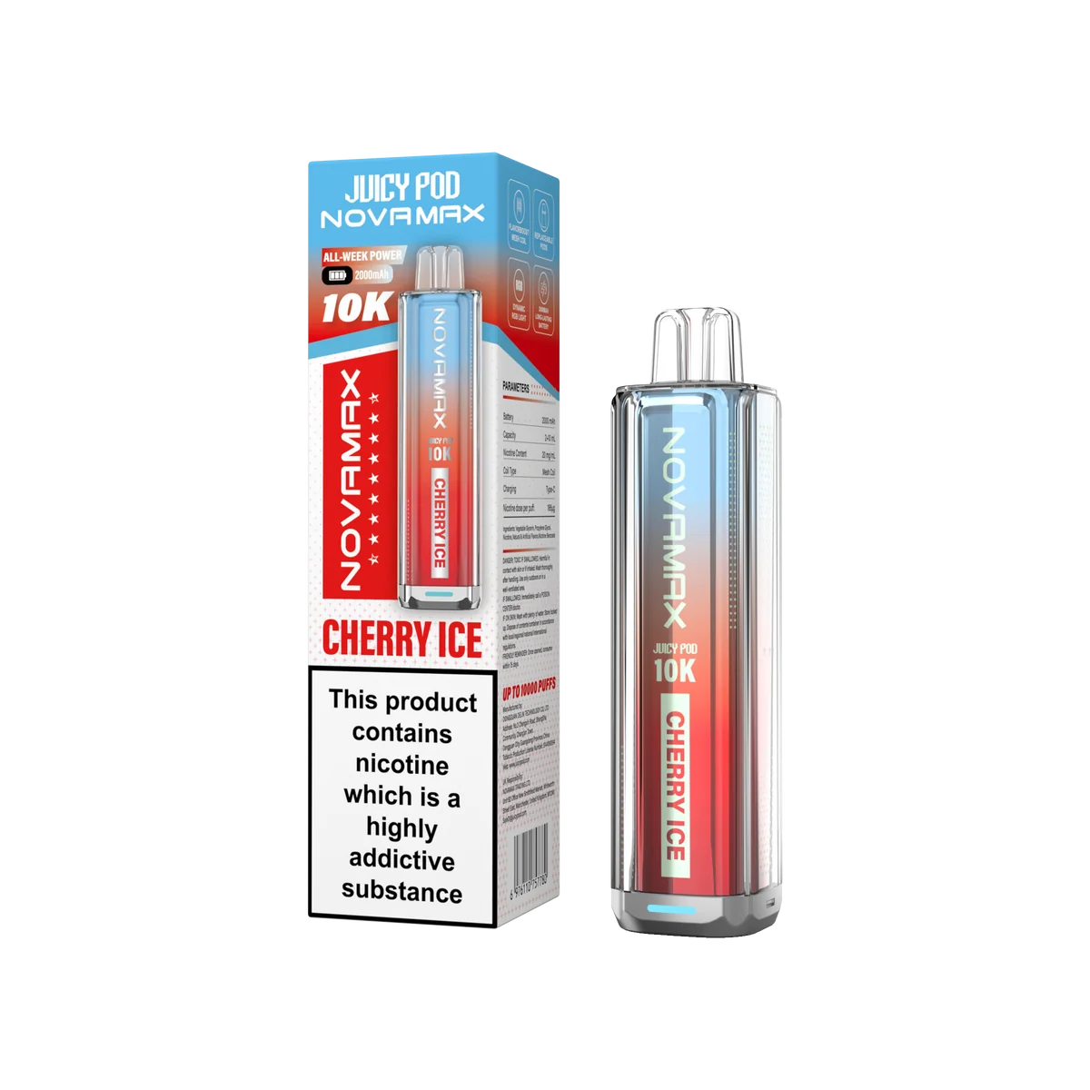 Juicy Pod Novamax 10k Prefilled Pod Vape Kit - Pack of 5