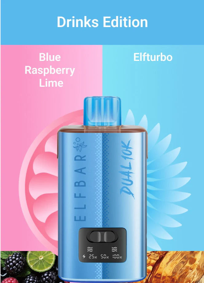 Elf Bar Dual 10k Refillable Puffs 2% Kit - Pack of 5