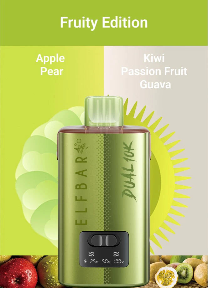 Elf Bar Dual 10k Refillable Puffs 2% Kit - Pack of 5