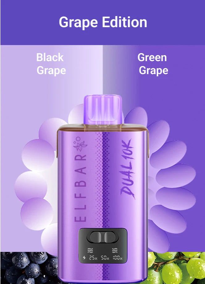 Elf Bar Dual 10k Refillable Puffs 2% Kit - Pack of 5