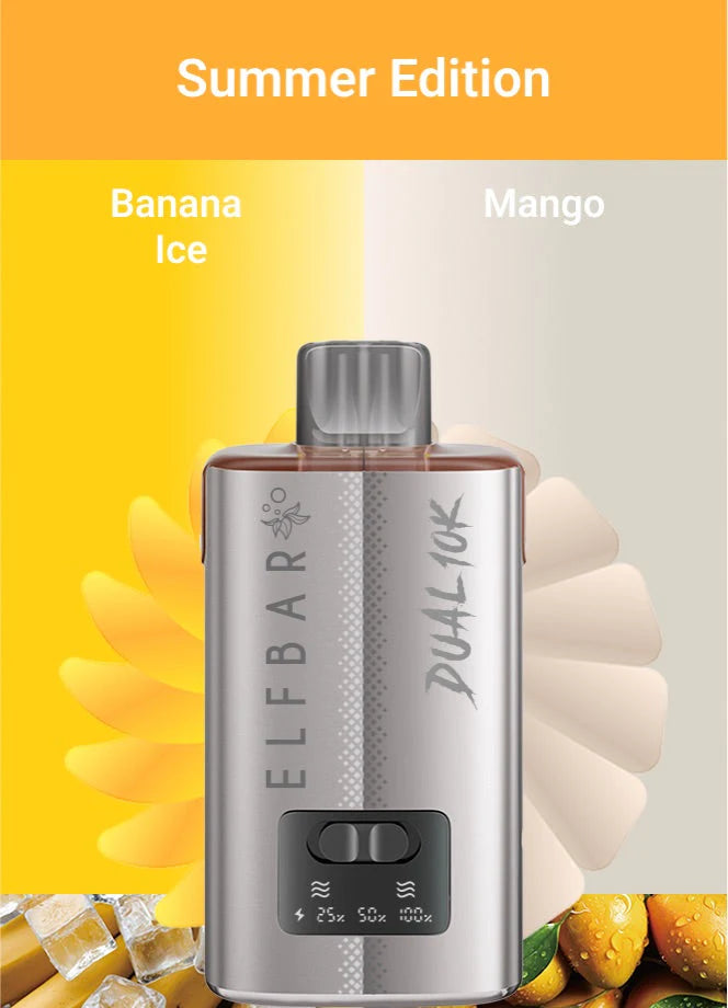 Elf Bar Dual 10k Refillable Puffs 2% Kit - Pack of 5