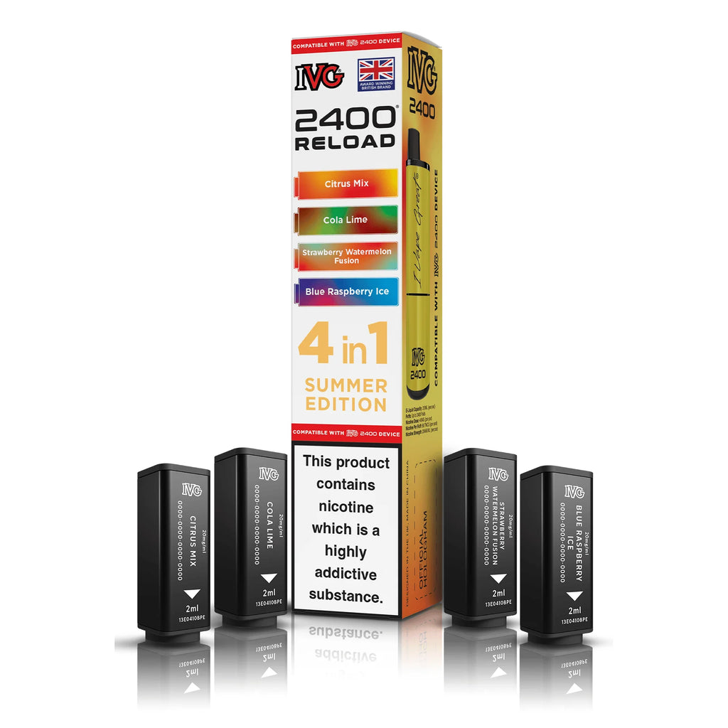 IVG 4-in-1 2400 Puffs Prefilled Pod Kit (Box of 5)