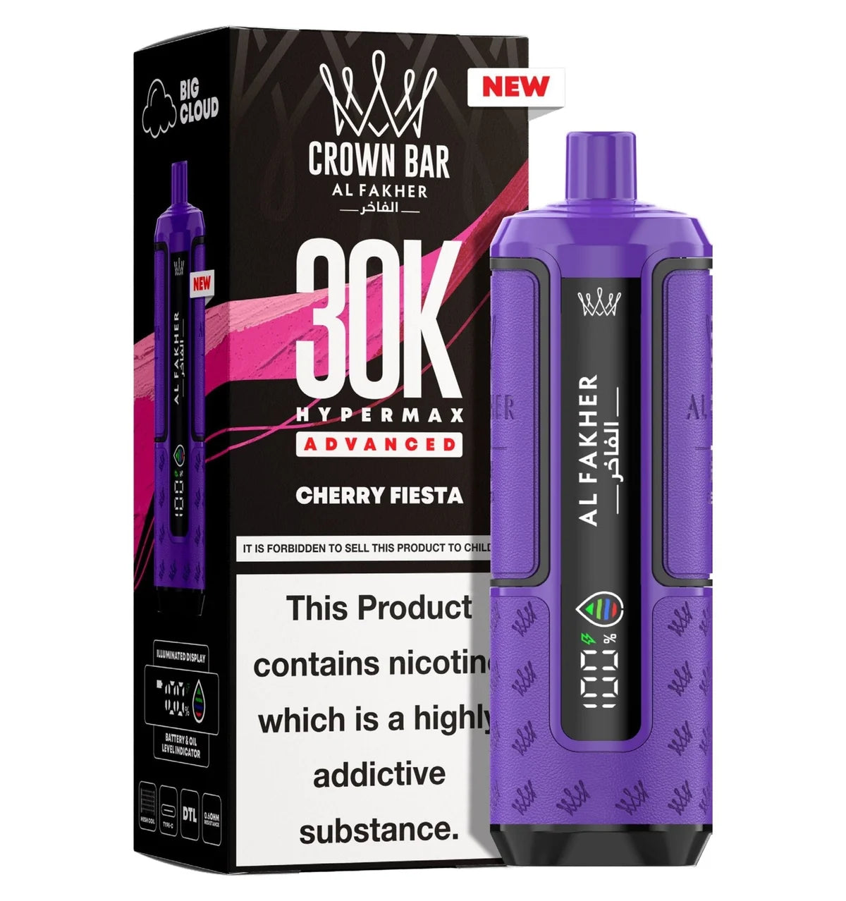 Al Fakher 30K Hypermax Prefilled Pod Kit Box of 5