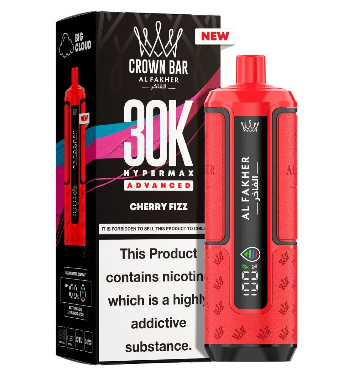 Al Fakher 30K Hypermax Prefilled Pod Kit Box of 5
