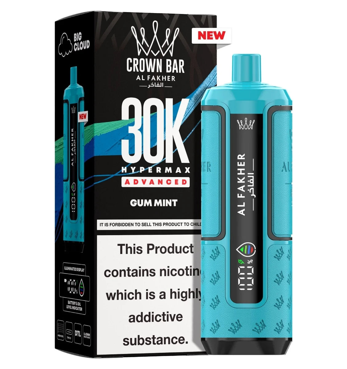 Al Fakher 30K Hypermax Prefilled Pod Kit Box of 5