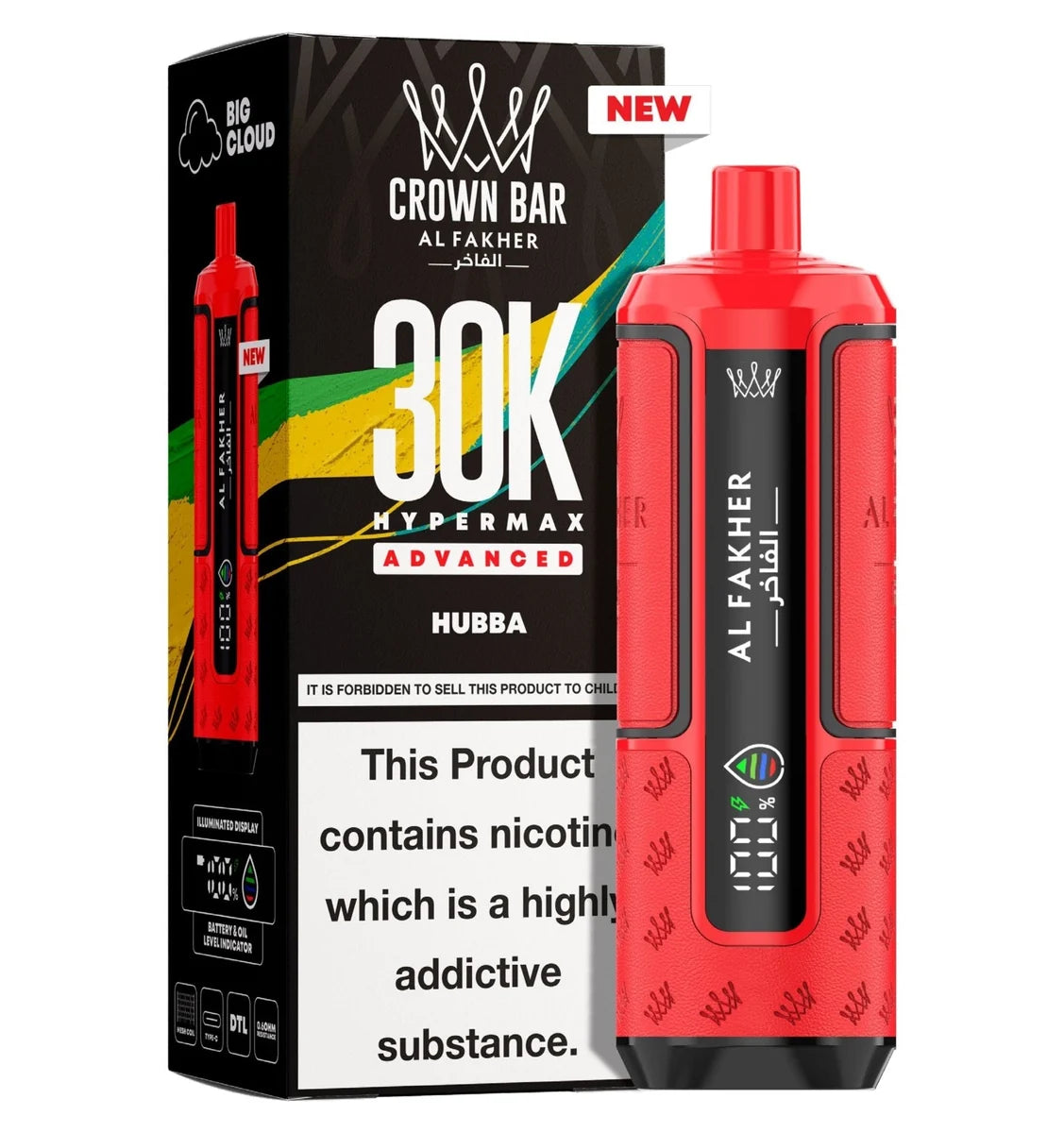 Al Fakher 30K Hypermax Prefilled Pod Kit Box of 5