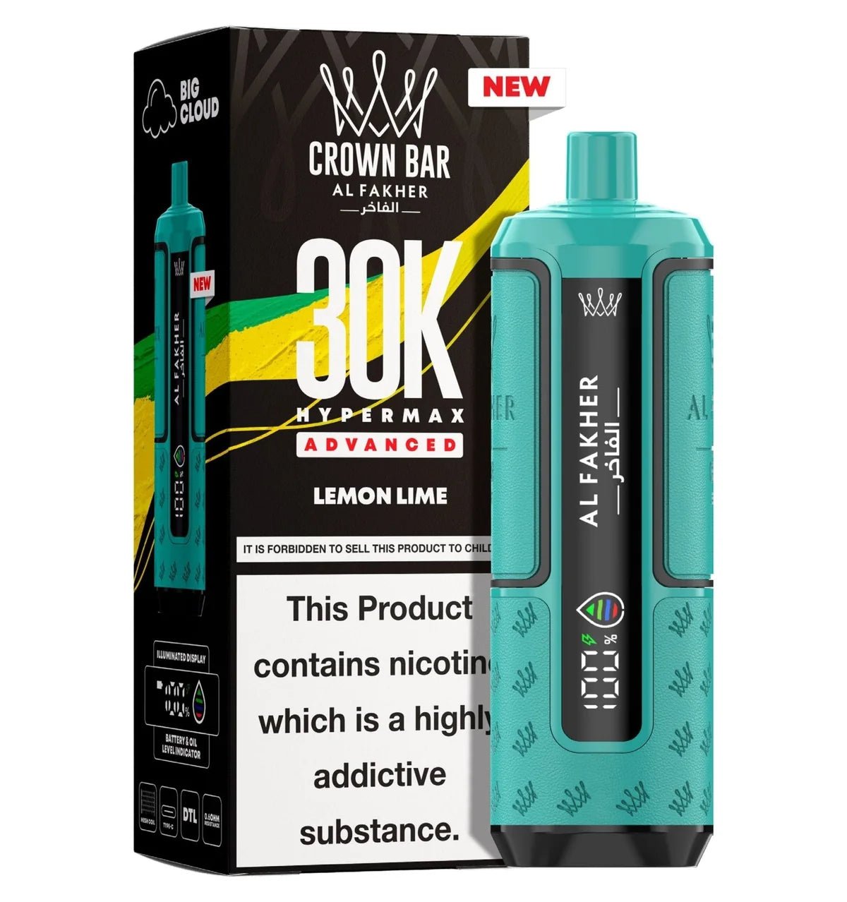 Al Fakher 30K Hypermax Prefilled Pod Kit Box of 5