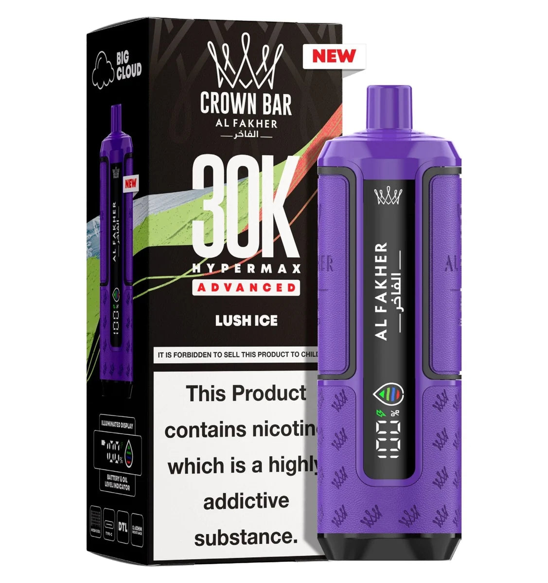 Al Fakher 30K Hypermax Prefilled Pod Kit Box of 5