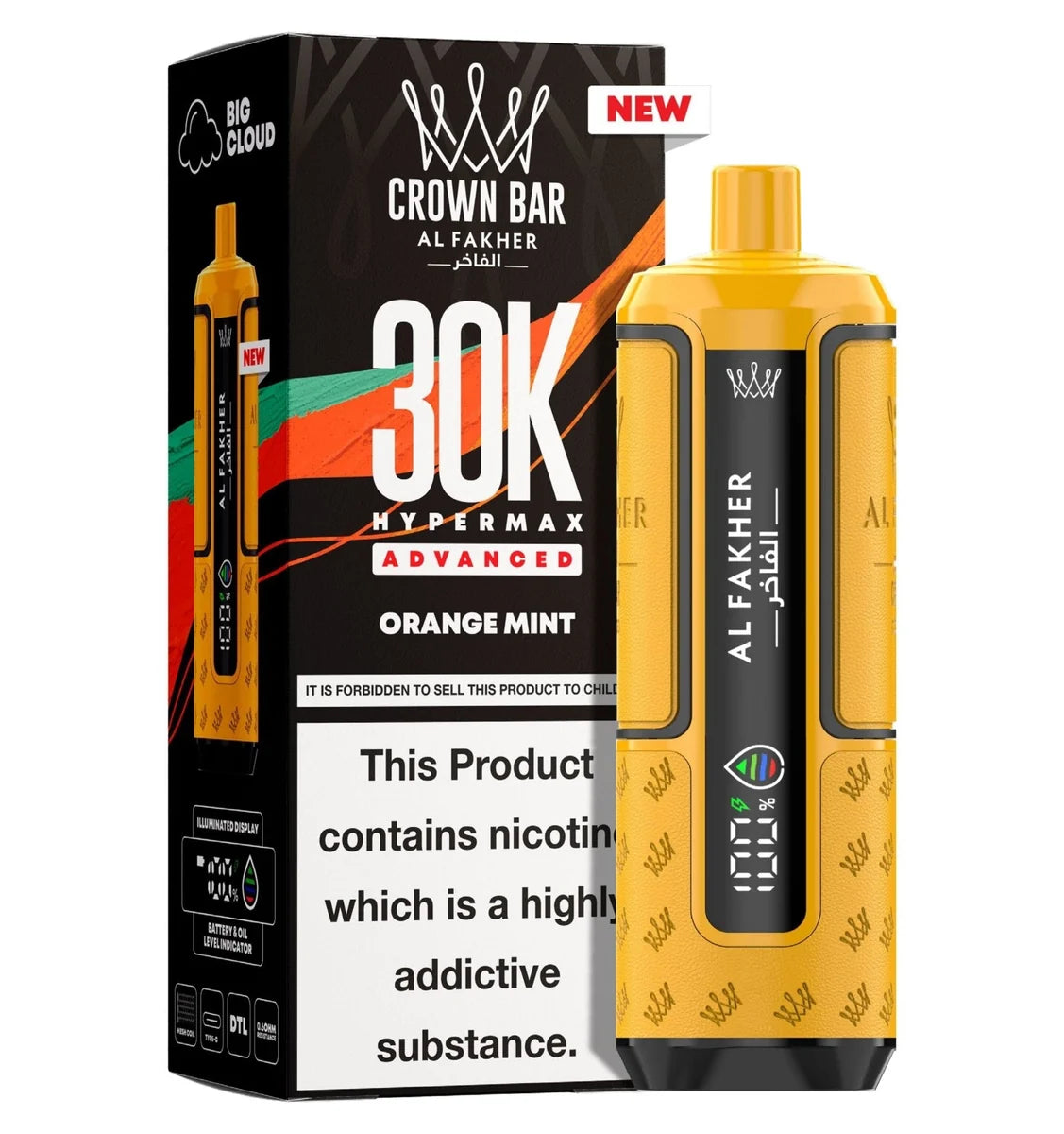 Al Fakher 30K Hypermax Prefilled Pod Kit Box of 5