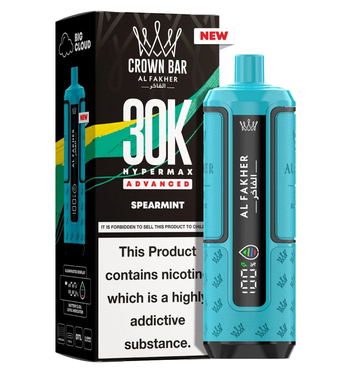 Al Fakher 30K Hypermax Prefilled Pod Kit Box of 5