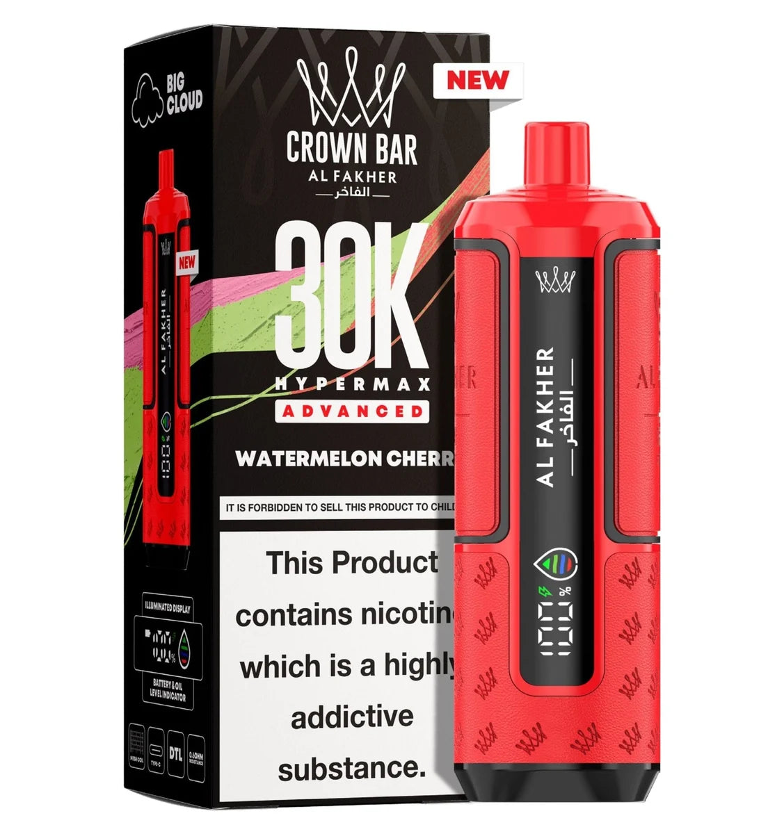 Al Fakher 30K Hypermax Prefilled Pod Kit Box of 5