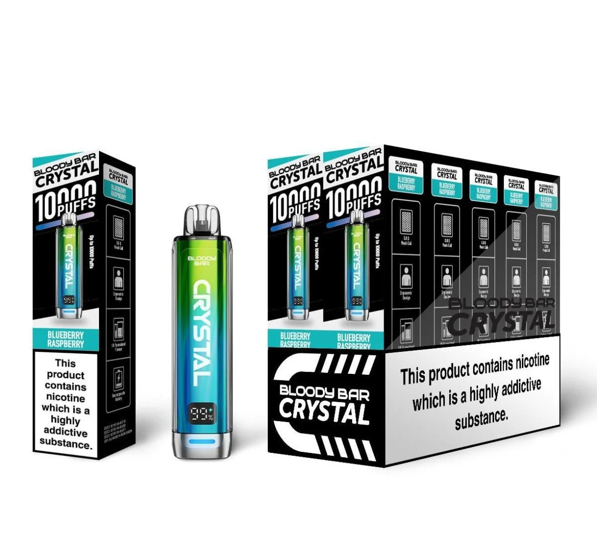 Bloody Bar Crystal 10k Prefilled Pod Vape Kit Pack of 10