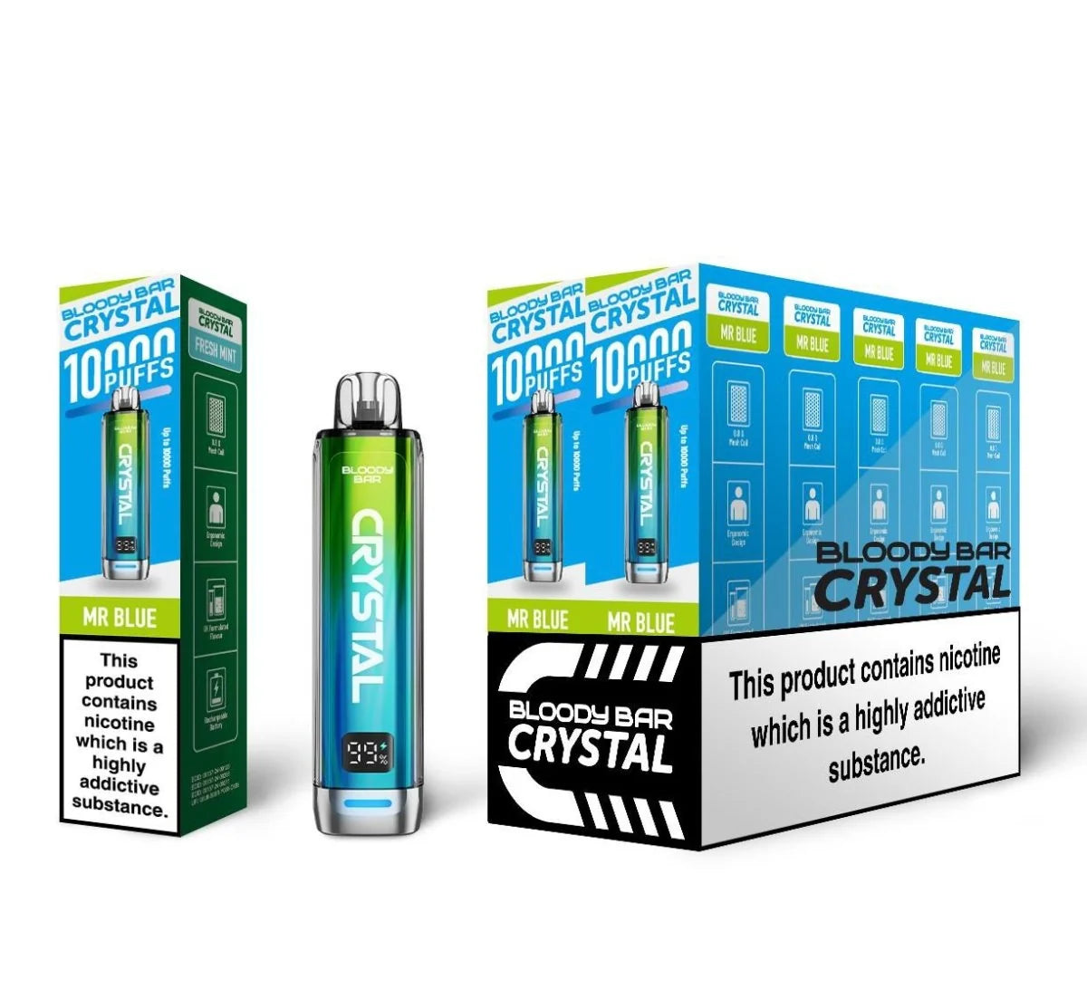 Bloody Bar Crystal 10k Prefilled Pod Vape Kit Pack of 10