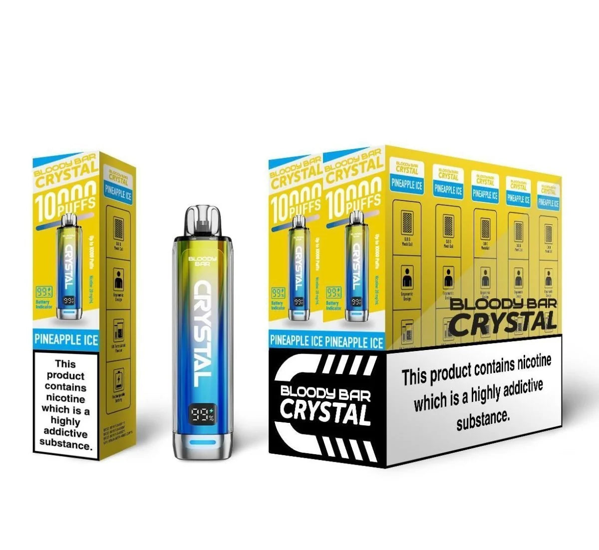 Bloody Bar Crystal 10k Prefilled Pod Vape Kit Pack of 10