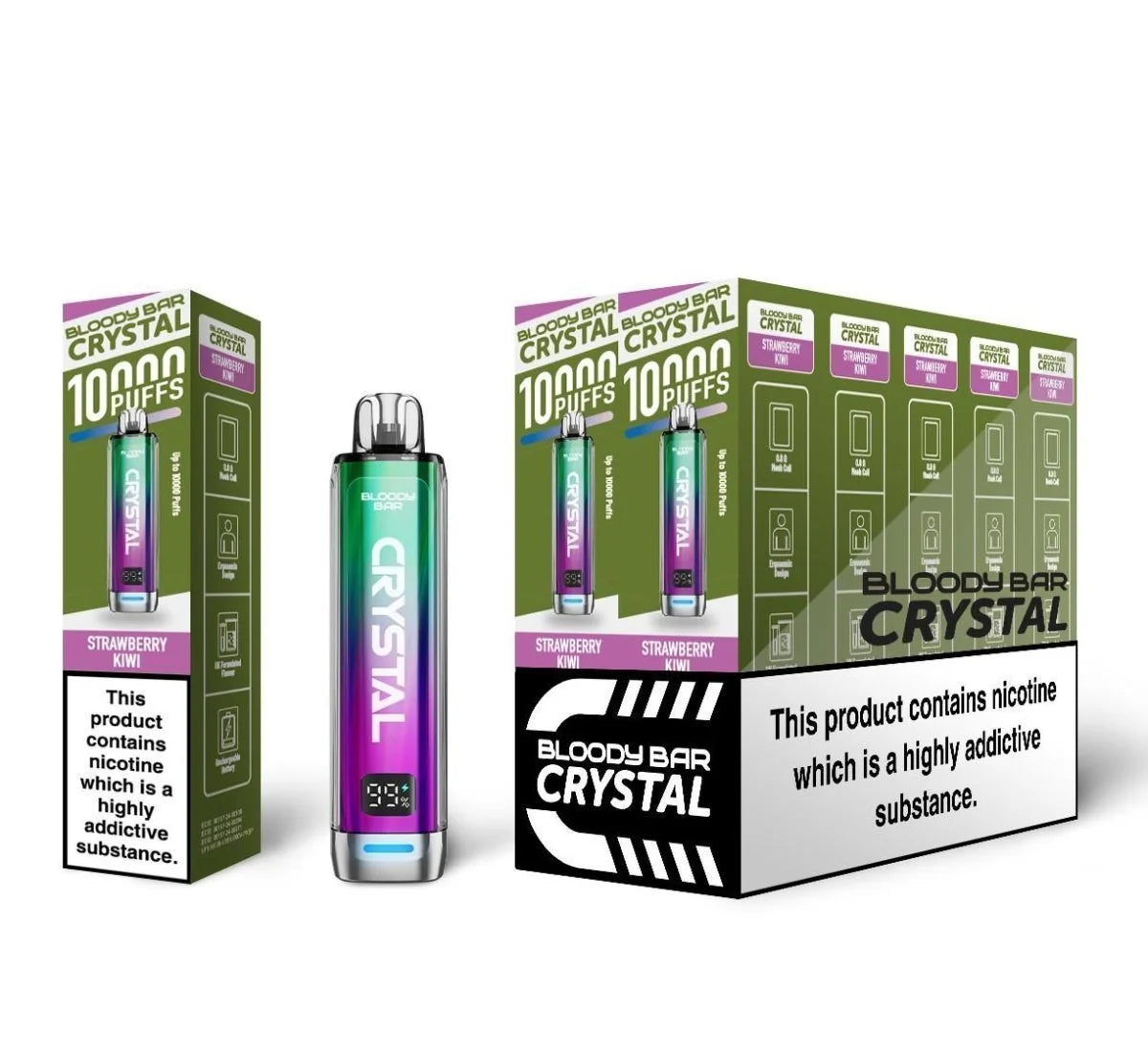 Bloody Bar Crystal 10k Prefilled Pod Vape Kit Pack of 10