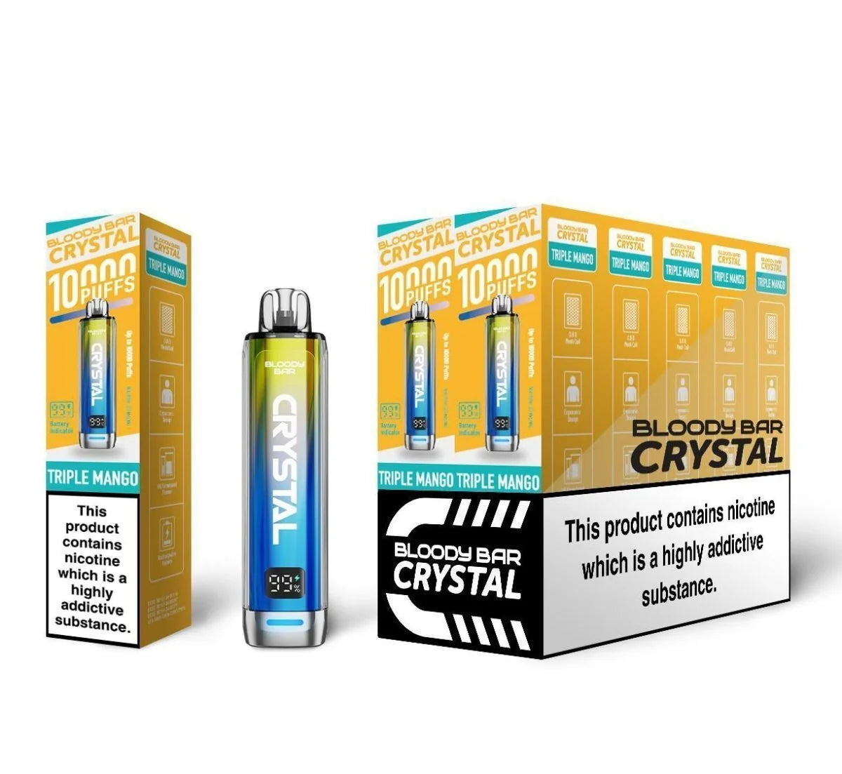 Bloody Bar Crystal 10k Prefilled Pod Vape Kit Pack of 10