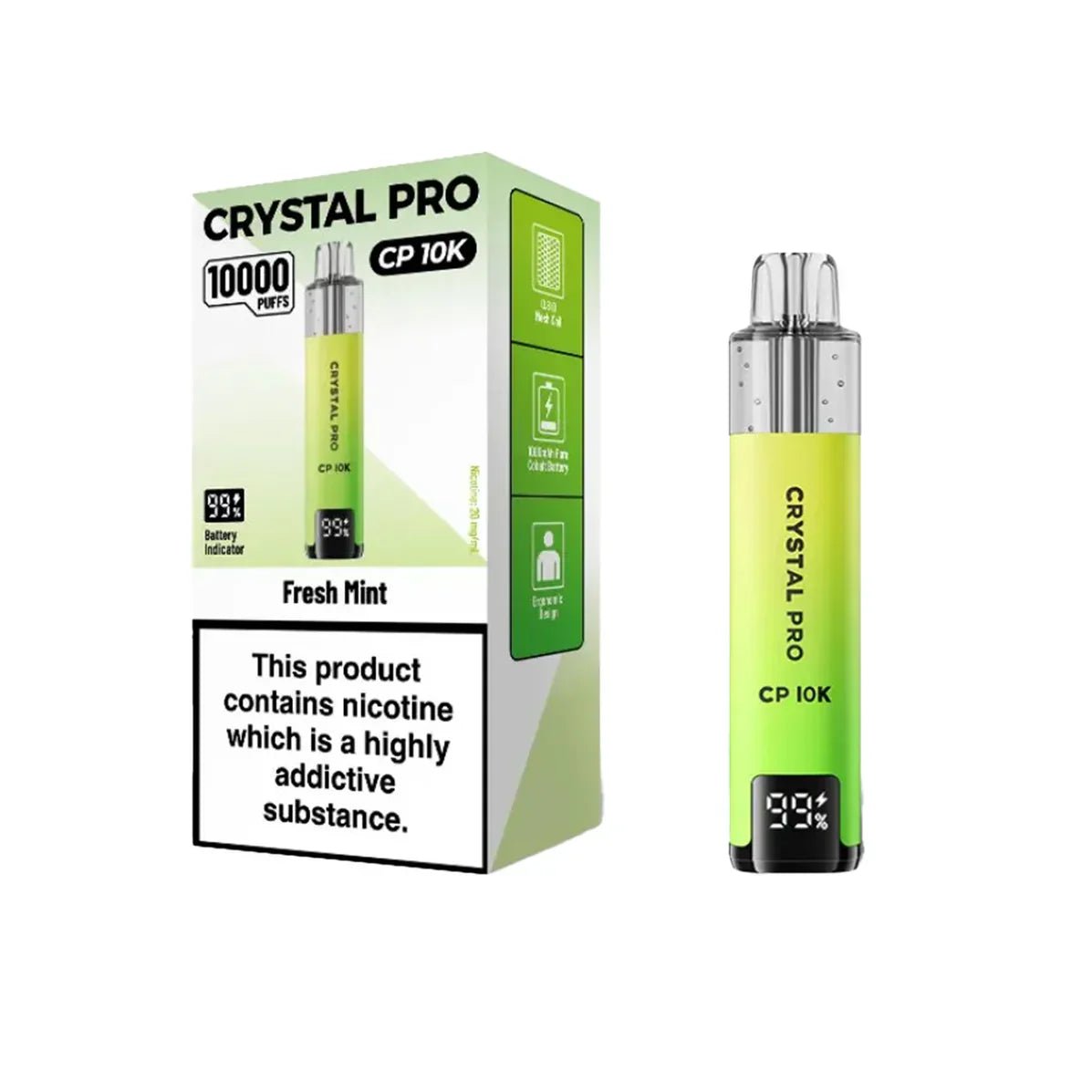 Crystal Pro CP10000 Prefilled Pod Kit Box of 5