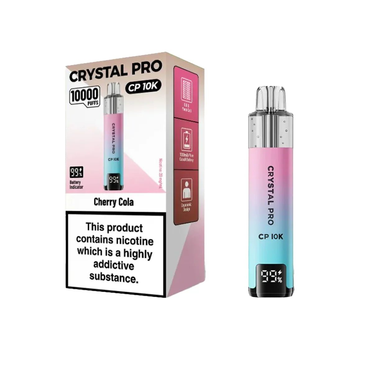 Crystal Pro CP10000 Prefilled Pod Kit Box of 5