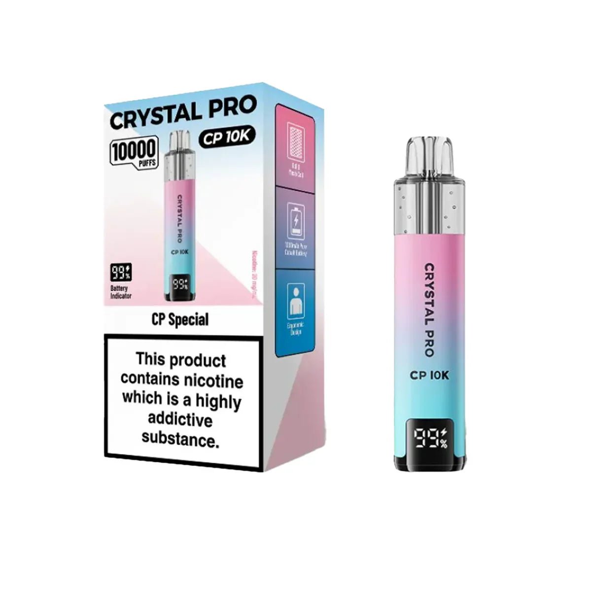 Crystal Pro CP10000 Prefilled Pod Kit Box of 5