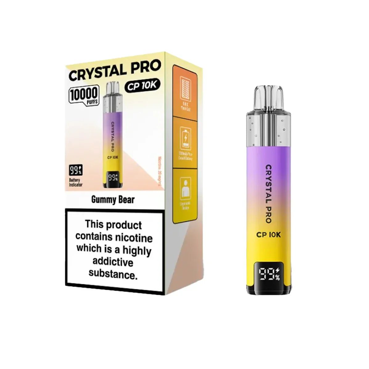 Crystal Pro CP10000 Prefilled Pod Kit Box of 5