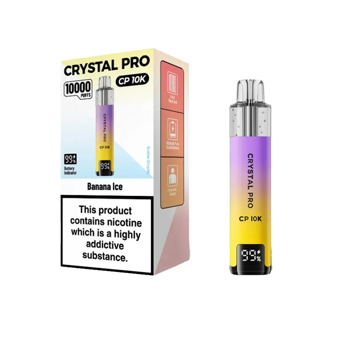 Crystal Pro CP10000 Prefilled Pod Kit Box of 5