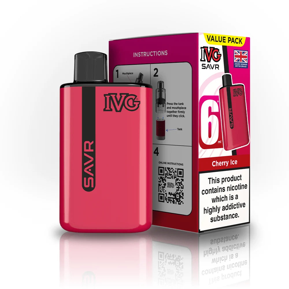 IVG SAVR 3000 Prefilled Pod Vape Box of 5