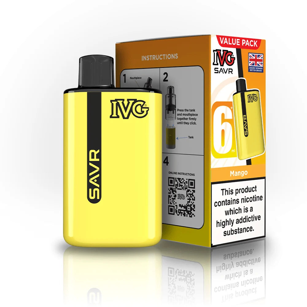 IVG SAVR 3000 Prefilled Pod Vape Box of 5