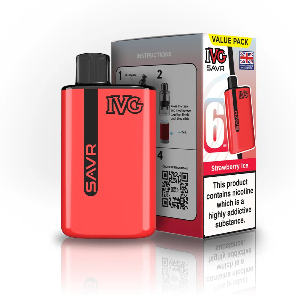 IVG SAVR 3000 Prefilled Pod Vape Box of 5