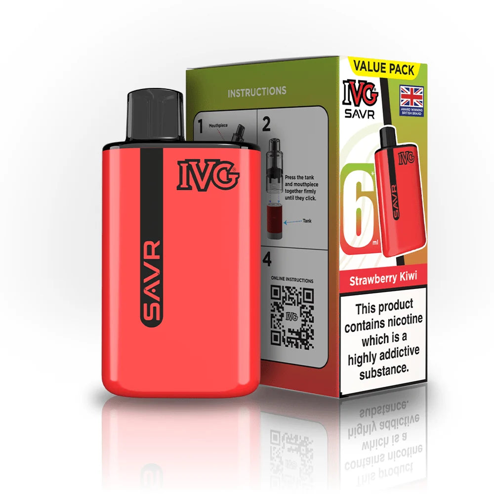 IVG SAVR 3000 Prefilled Pod Vape Box of 5