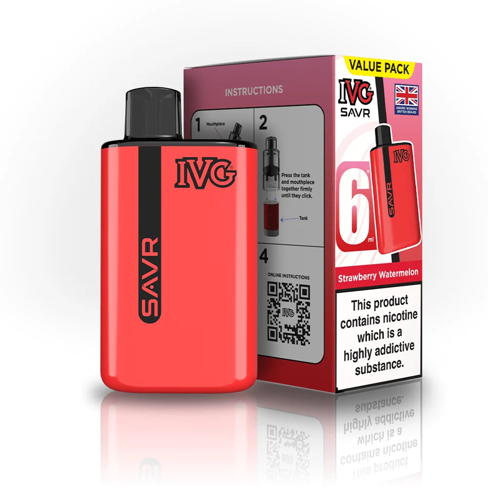 IVG SAVR 3000 Prefilled Pod Vape Box of 5