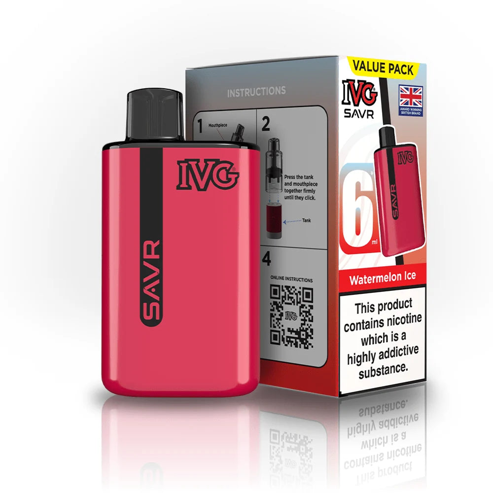 IVG SAVR 3000 Prefilled Pod Vape Box of 5