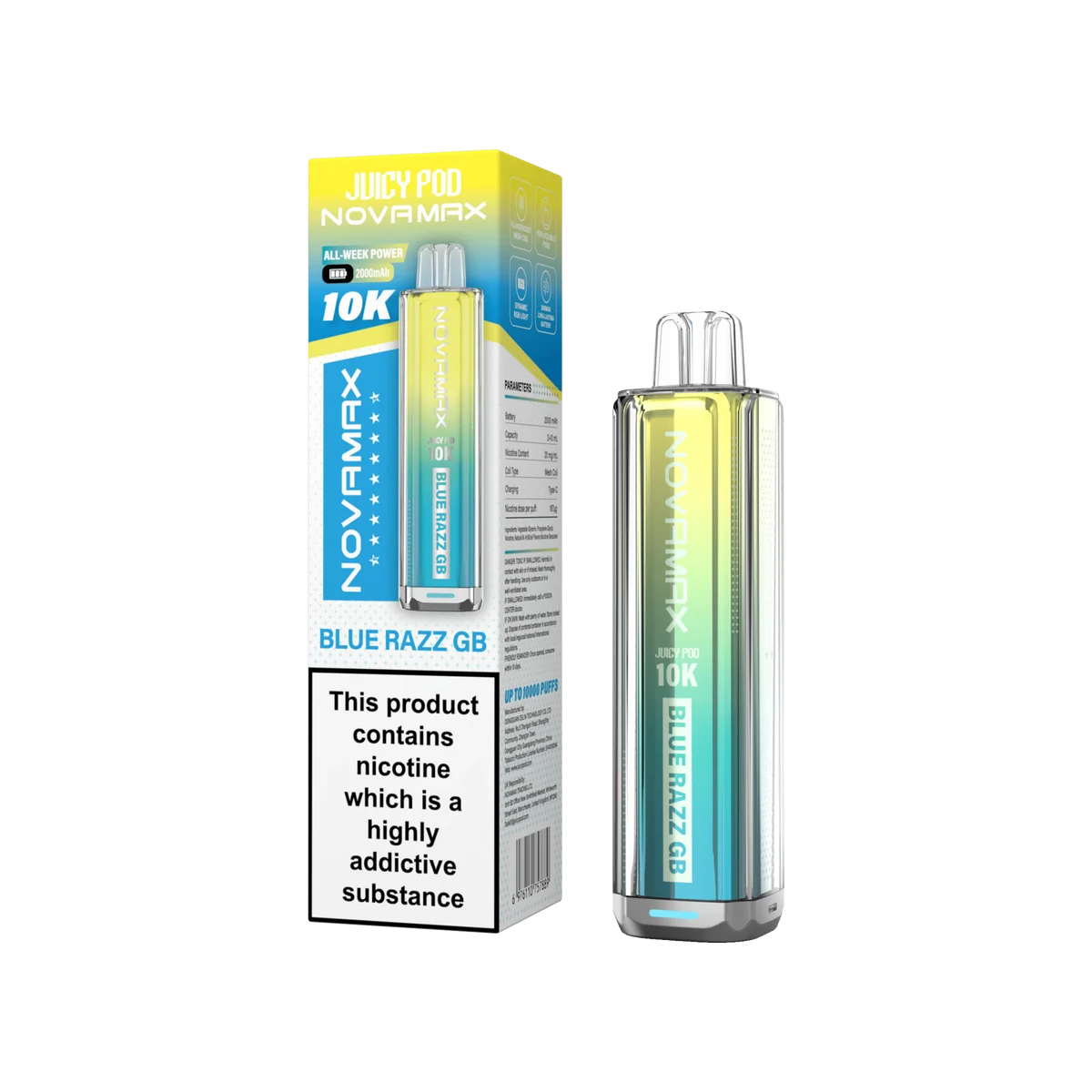 Juicy Pod Novamax 10k Prefilled Pod Vape Kit - Pack of 5