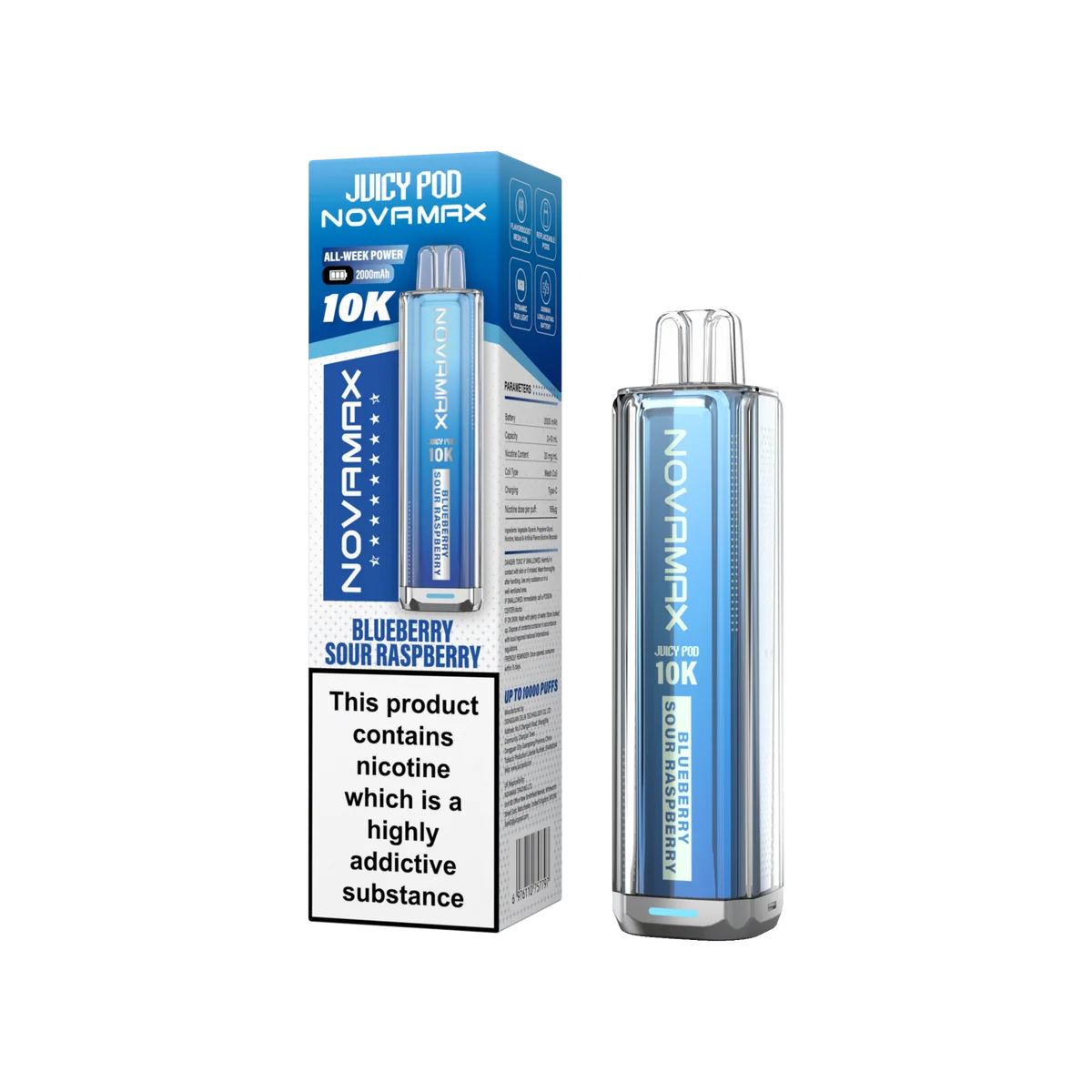 Juicy Pod Novamax 10k Prefilled Pod Vape Kit - Pack of 5