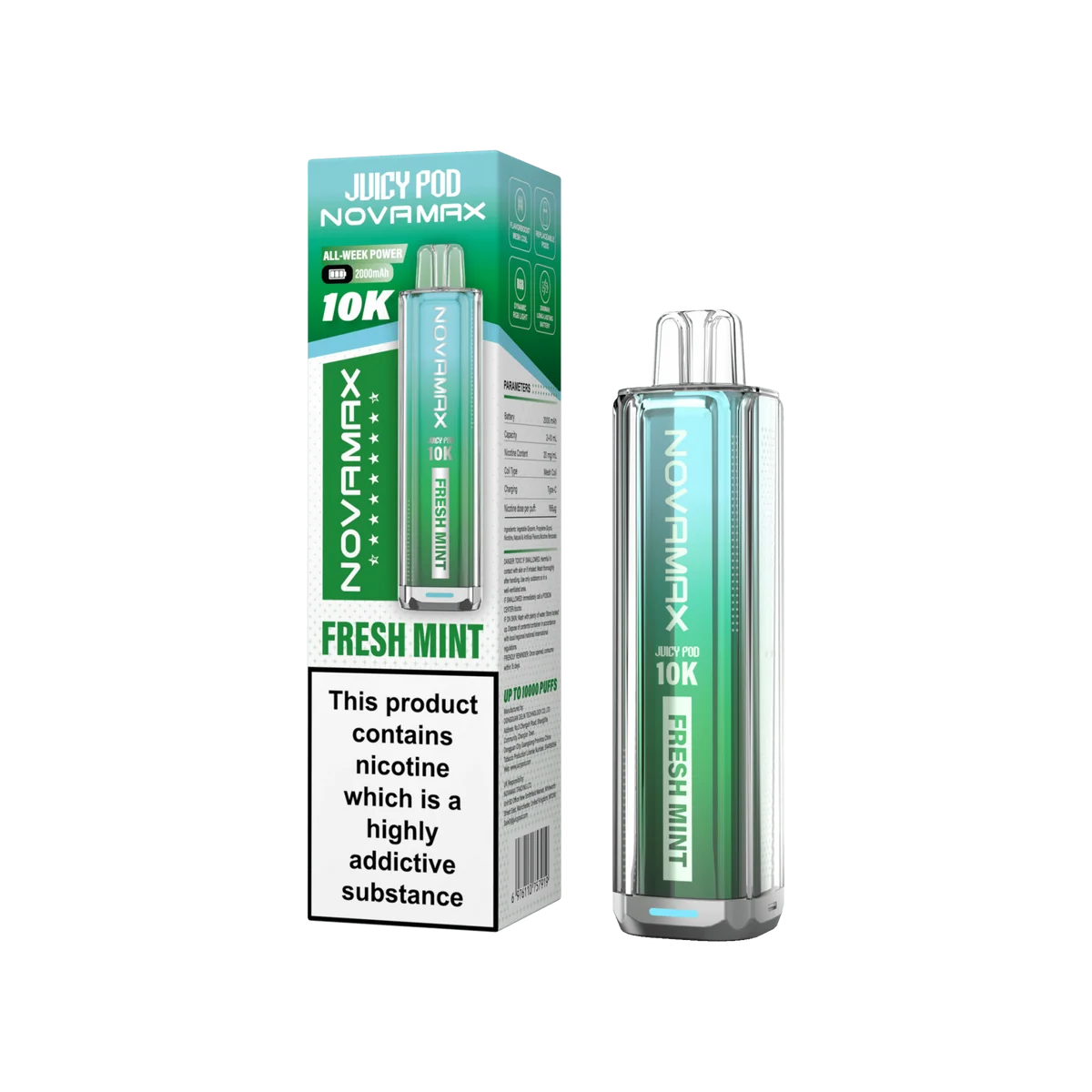 Juicy Pod Novamax 10k Prefilled Pod Vape Kit - Pack of 5
