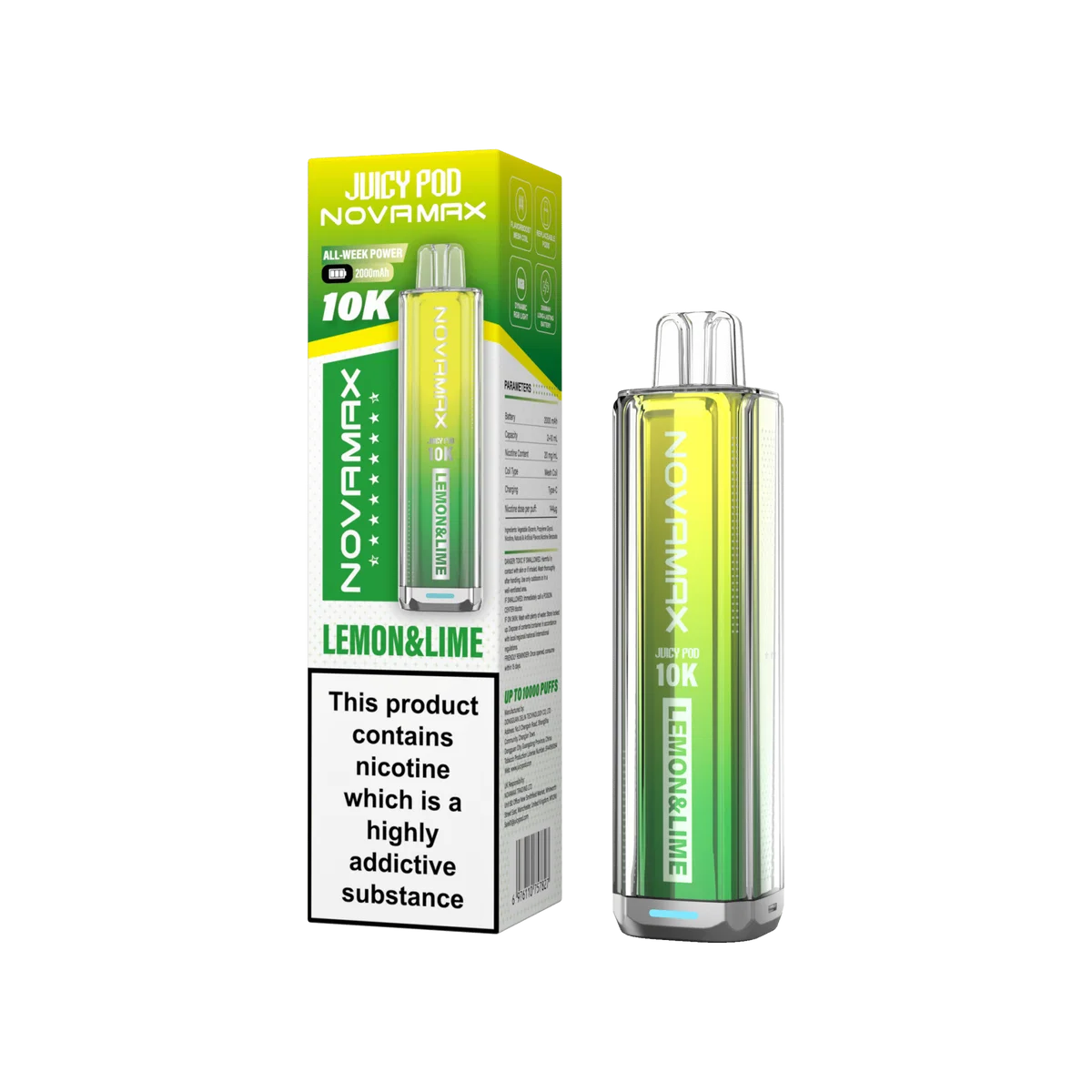 Juicy Pod Novamax 10k Prefilled Pod Vape Kit - Pack of 5