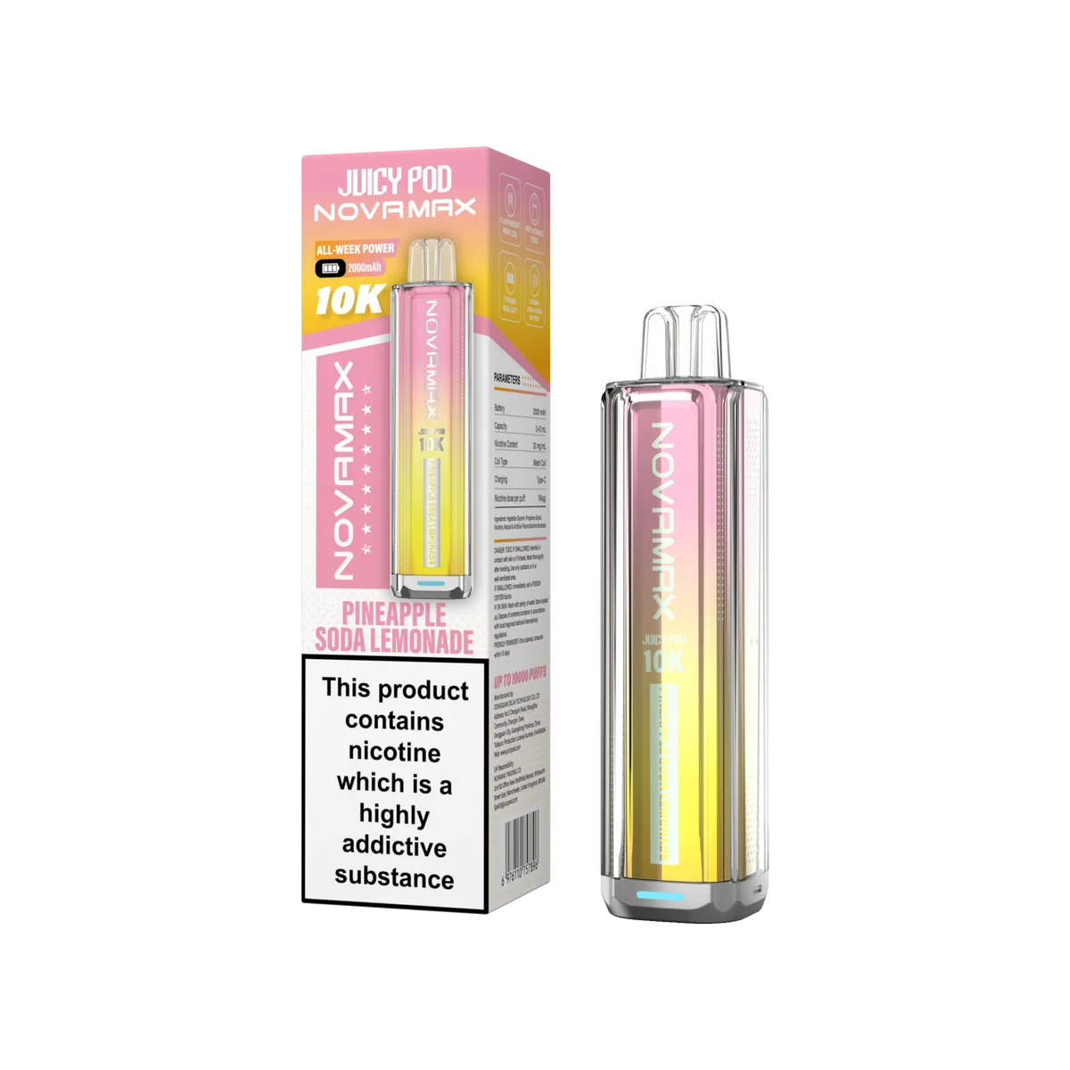 Juicy Pod Novamax 10k Prefilled Pod Vape Kit - Pack of 5