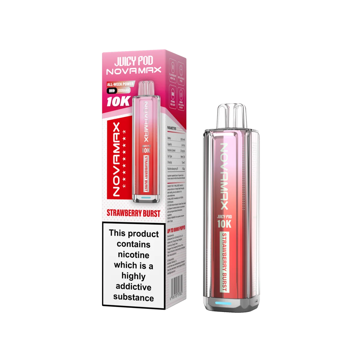 Juicy Pod Novamax 10k Prefilled Pod Vape Kit - Pack of 5