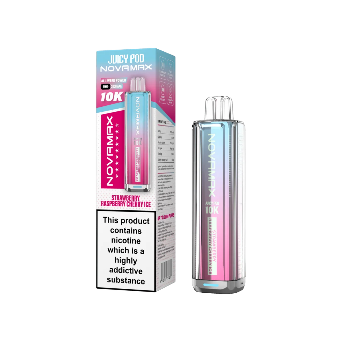 Juicy Pod Novamax 10k Prefilled Pod Vape Kit - Pack of 5
