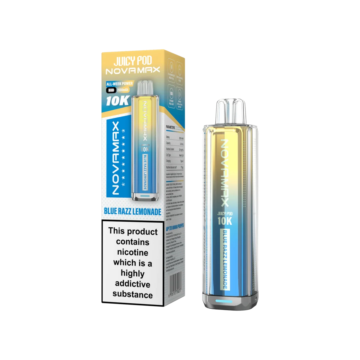 Juicy Pod Novamax 10k Prefilled Pod Vape Kit - Pack of 5
