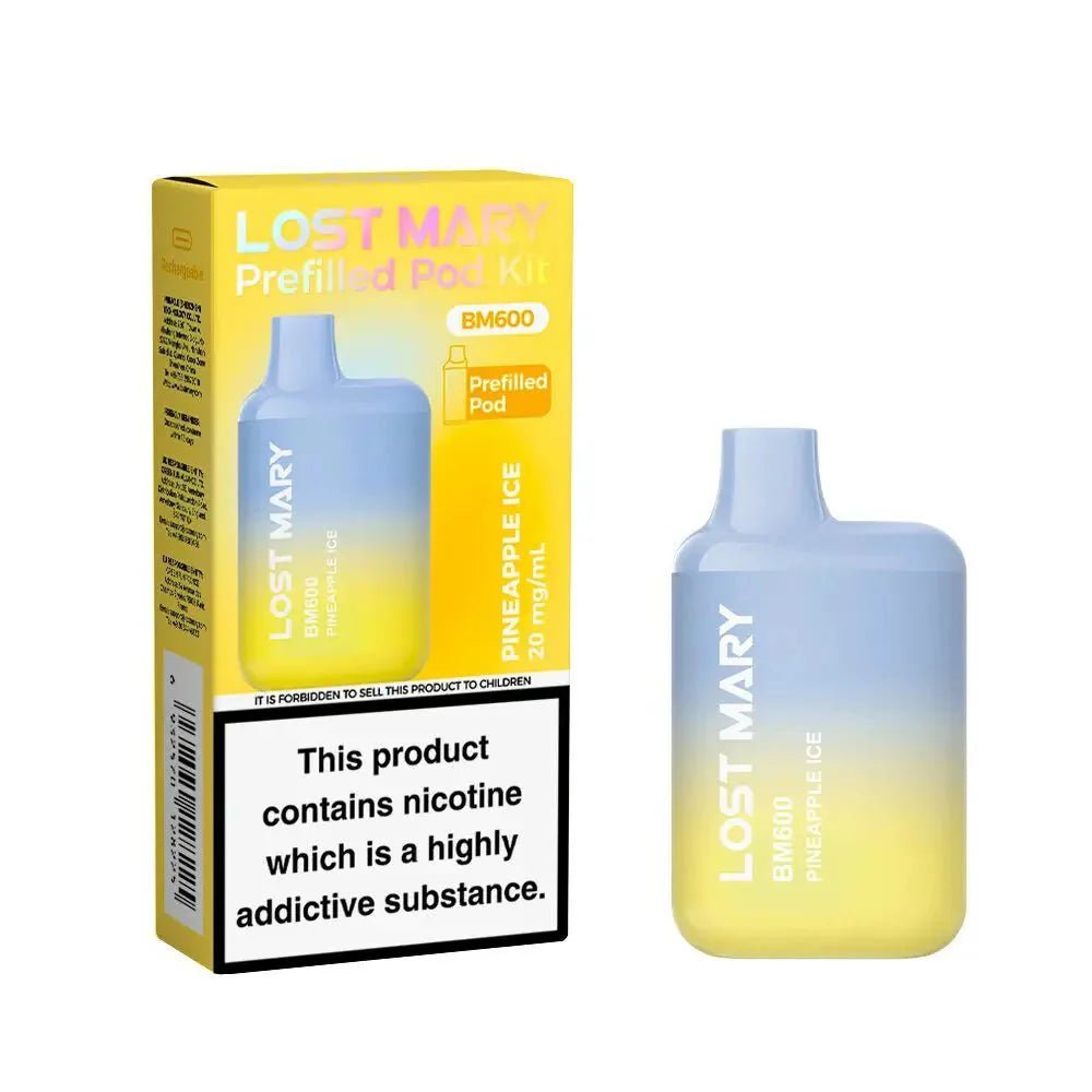 Lost Mary BM600 Prefilled Pod Vape Kit - Box of 10