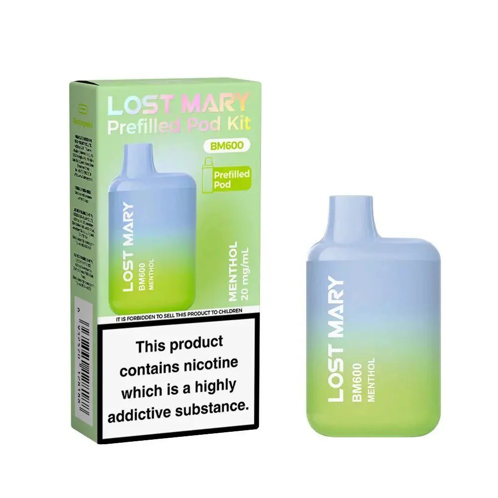Lost Mary BM600 Prefilled Pod Vape Kit - Box of 10