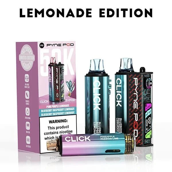 Pyne Pod Click 50k Prefilled Pod Vape Kit Box of 5 (Blue Edition)