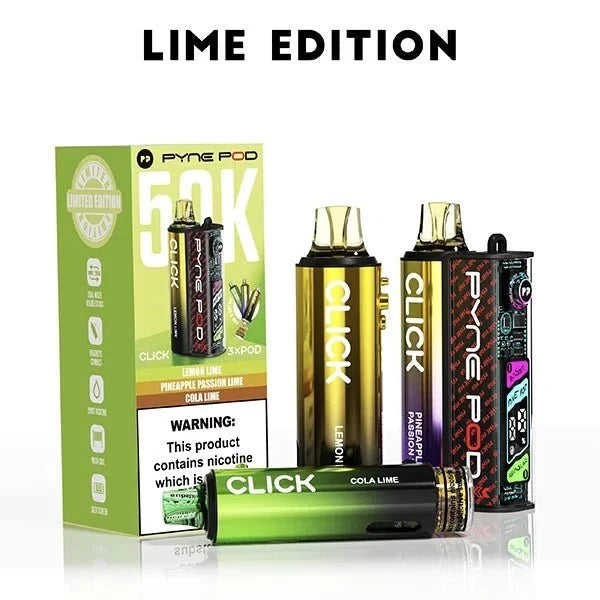 Pyne Pod Click 50k Prefilled Pod Vape Kit Box of 5 (Blue Edition)