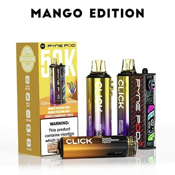 Pyne Pod Click 50k Prefilled Pod Vape Kit Box of 5 (Blue Edition)
