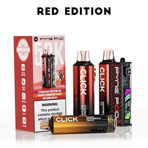 Pyne Pod Click 50k Prefilled Pod Vape Kit Box of 5 (Blue Edition)