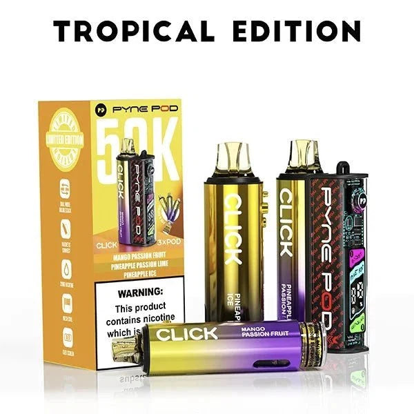 Pyne Pod Click 50k Prefilled Pod Vape Kit Box of 5 (Blue Edition)